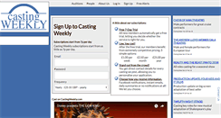 Desktop Screenshot of castingweekly.com